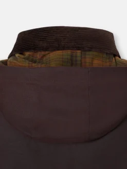 Silbon Smart Casual·Abrigos Y Cazadoras-Abrigo clasico encerado marron oscuro Marron&nbsp;oscuro