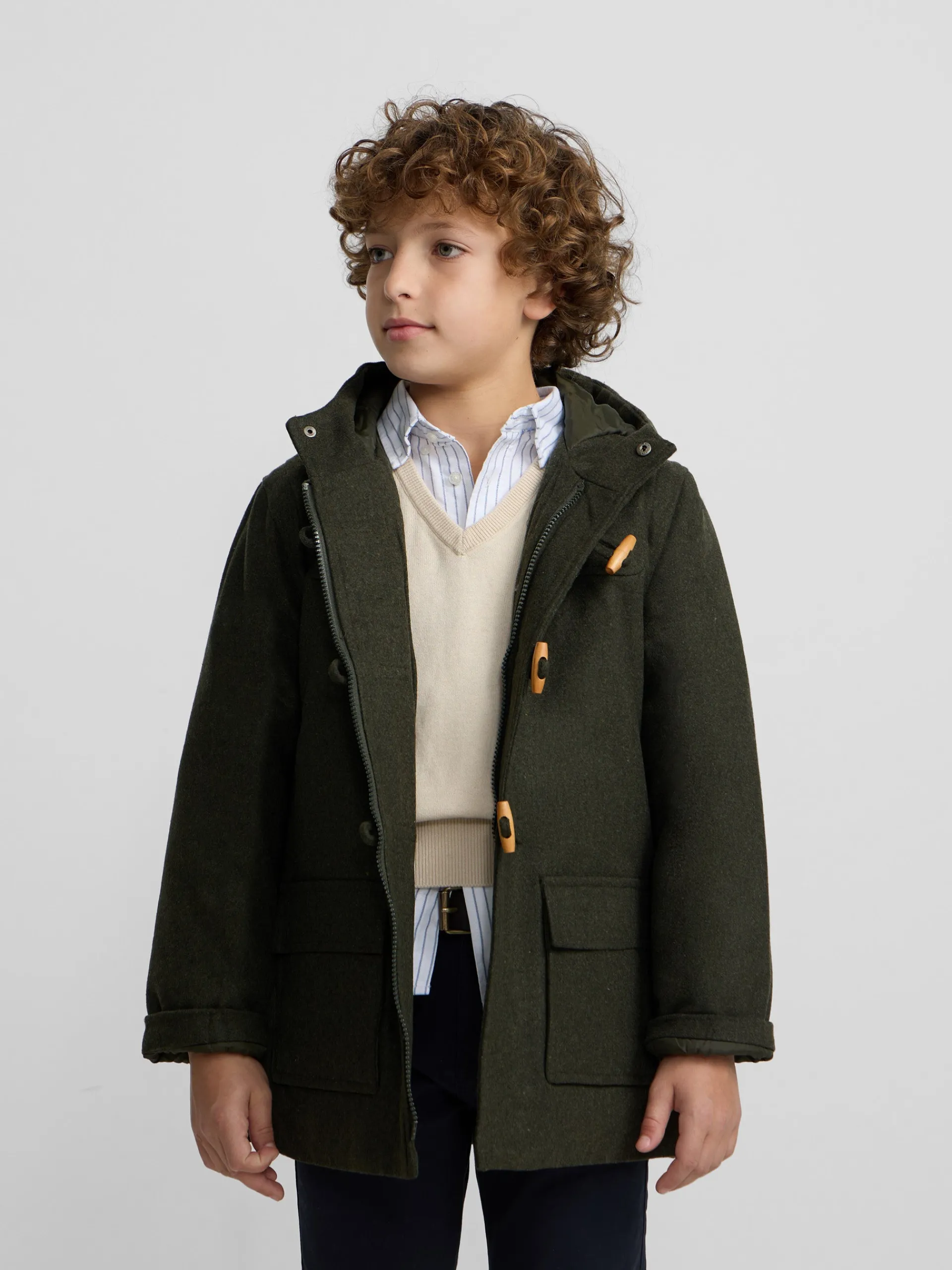 Silbon Abrigos Y Exterior-Abrigo kids clasico Verde