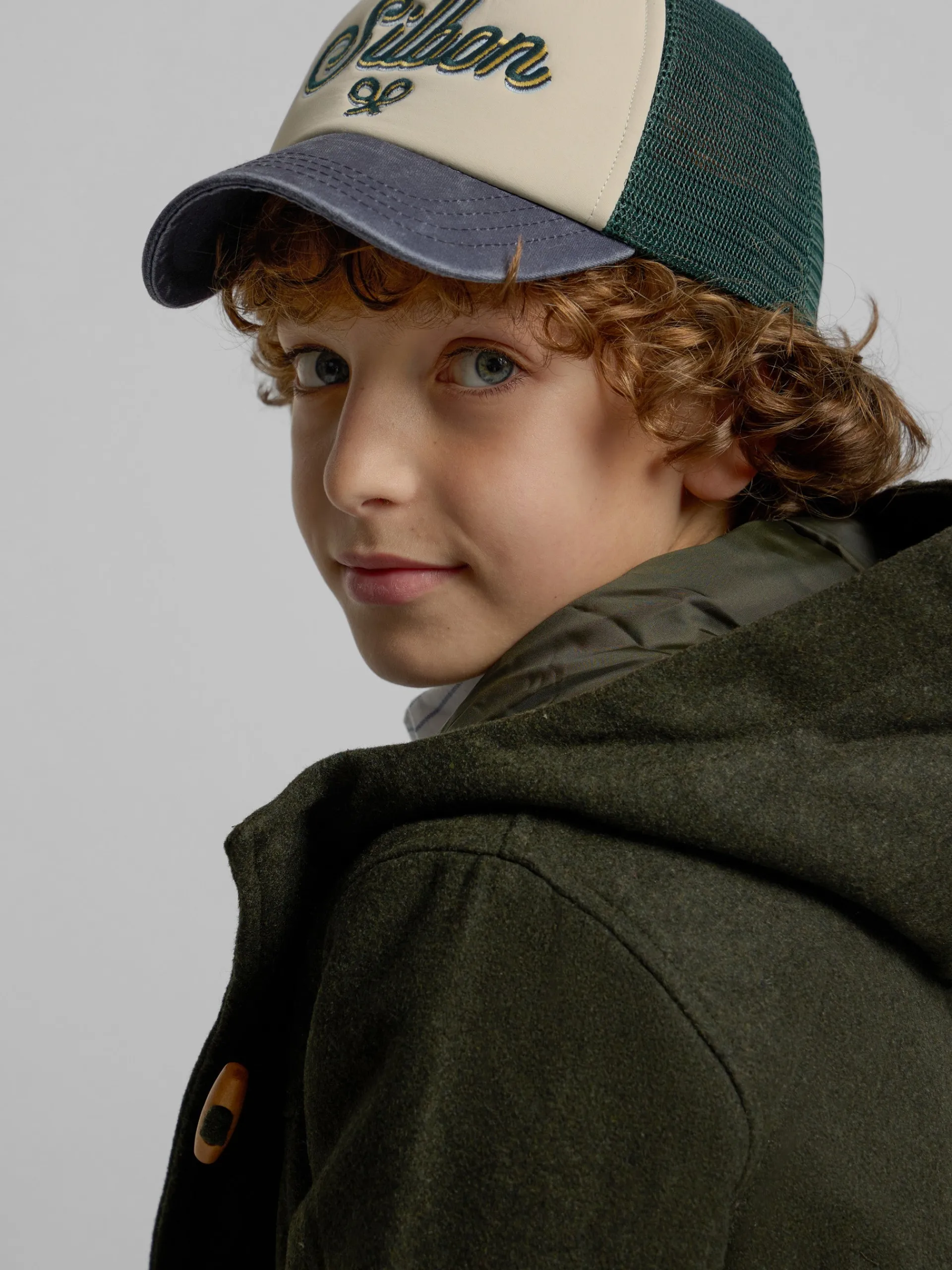 Silbon Abrigos Y Exterior-Abrigo kids clasico Verde