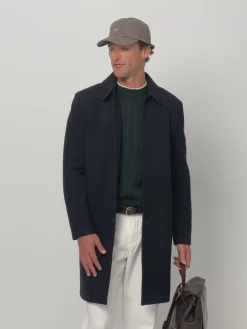 Silbon Smart Casual·Abrigos Y Cazadoras-Abrigo recto azul marino Azul&nbsp;marino