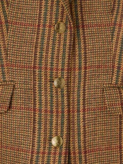 Silbon Americanas-Americana combinada piel cuadros es Marron