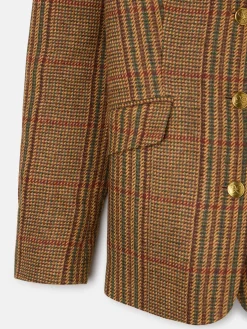 Silbon Americanas-Americana combinada piel cuadros es Marron