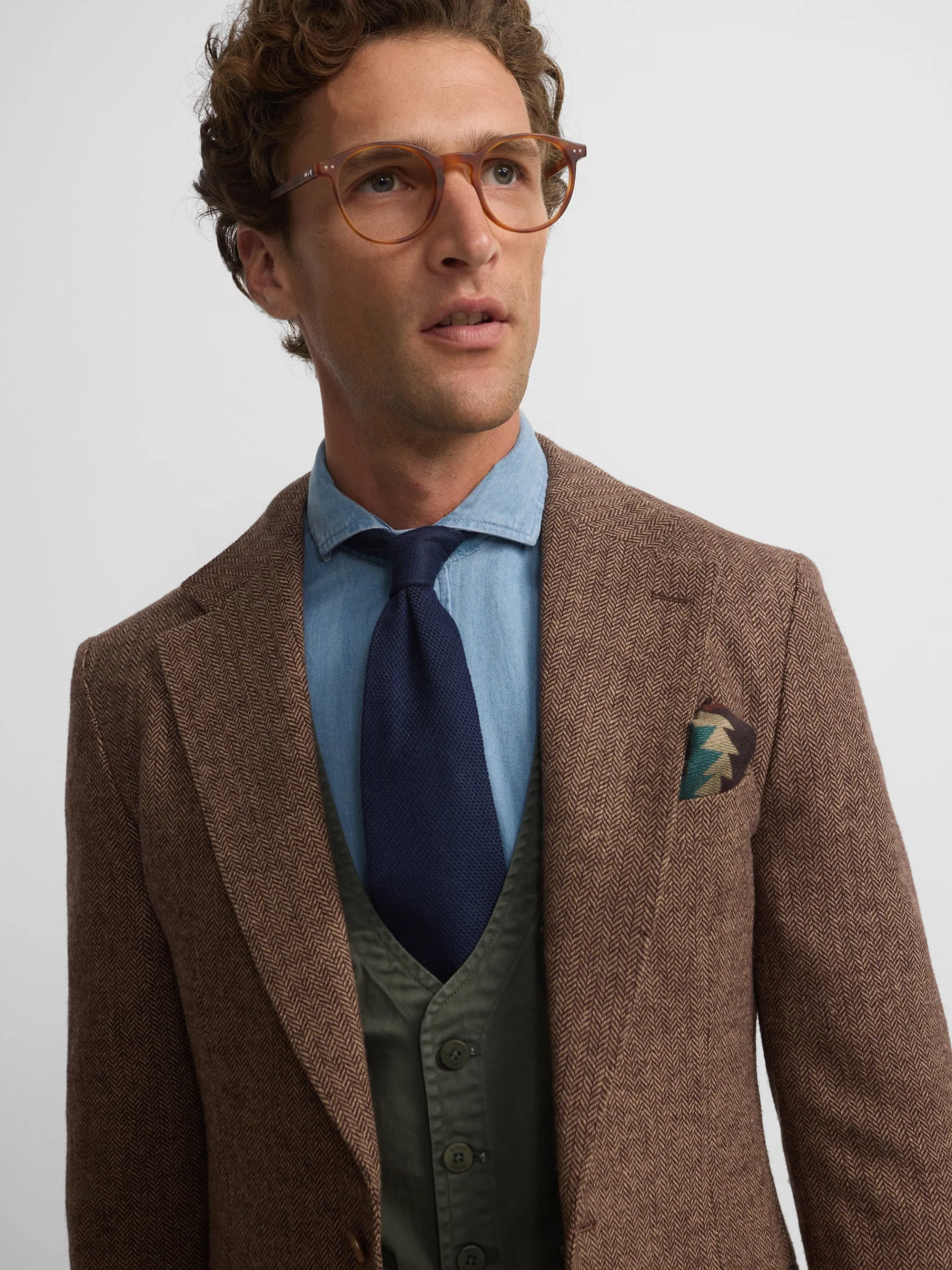 Silbon Formal Y Etiqueta·Americanas-Americana espiga Marron