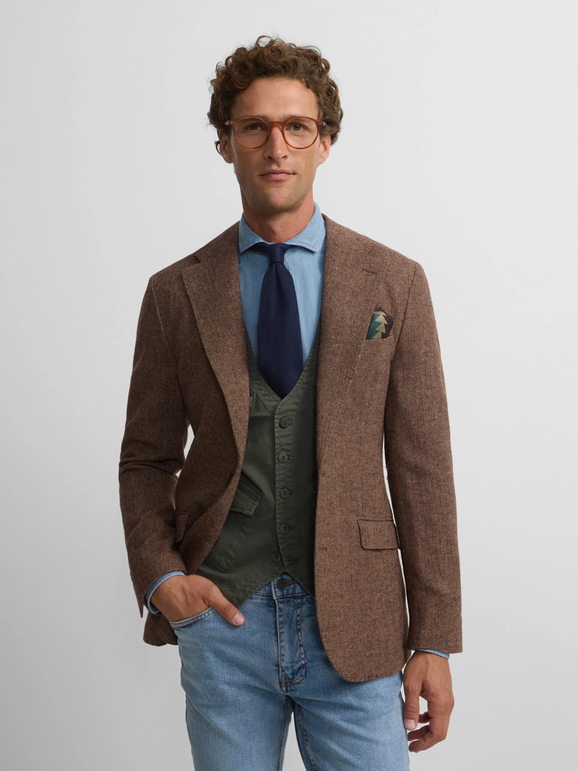 Silbon Formal Y Etiqueta·Americanas-Americana espiga Marron