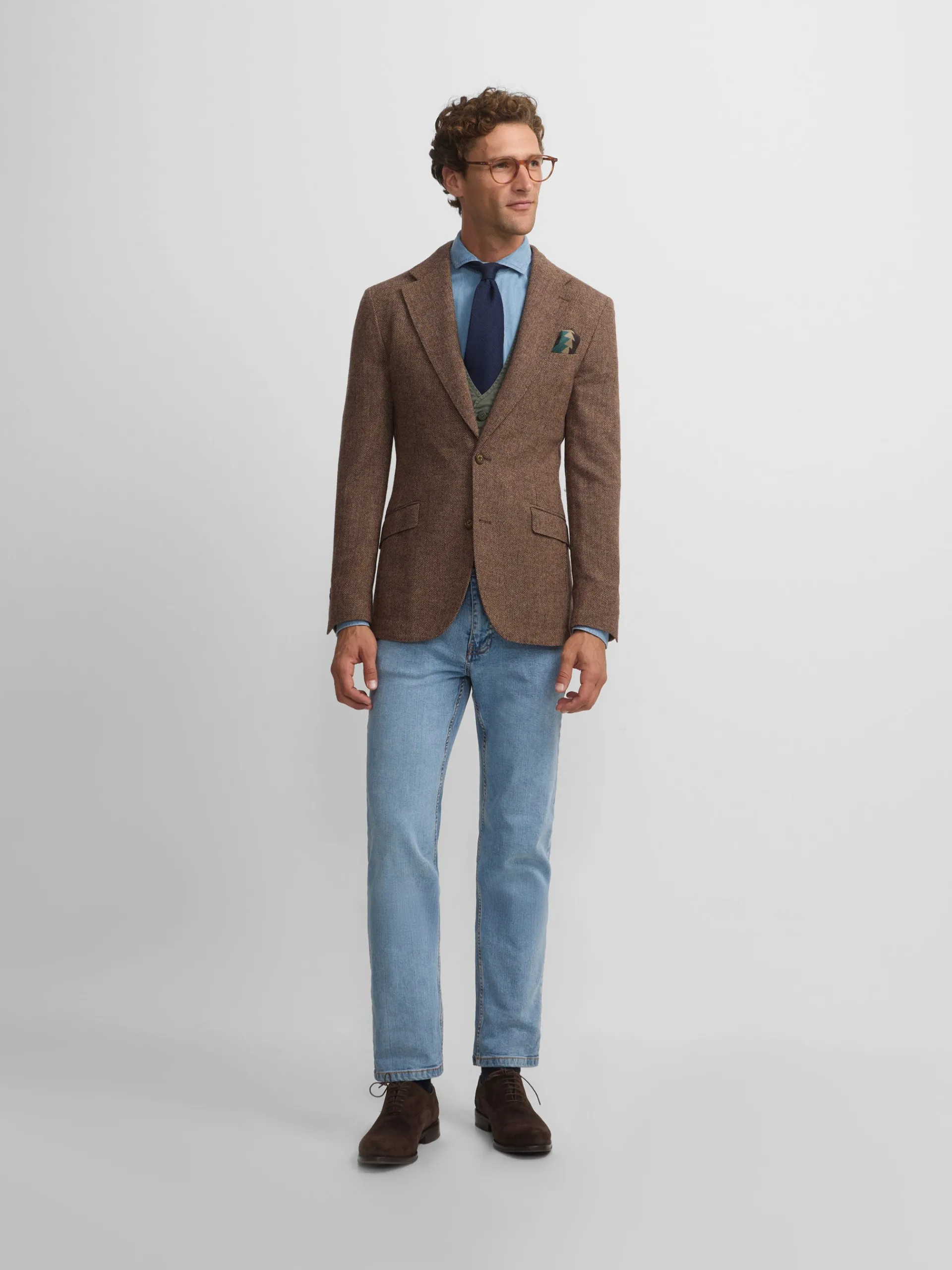 Silbon Formal Y Etiqueta·Americanas-Americana espiga Marron