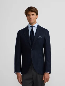 Silbon Formal Y Etiqueta·Americanas-Americana raya diplomatica azul marino Azul&nbsp;marino