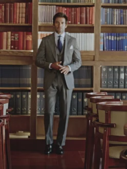 Silbon Formal Y Etiqueta·Trajes-Americana traje clasico principe de gales Gris