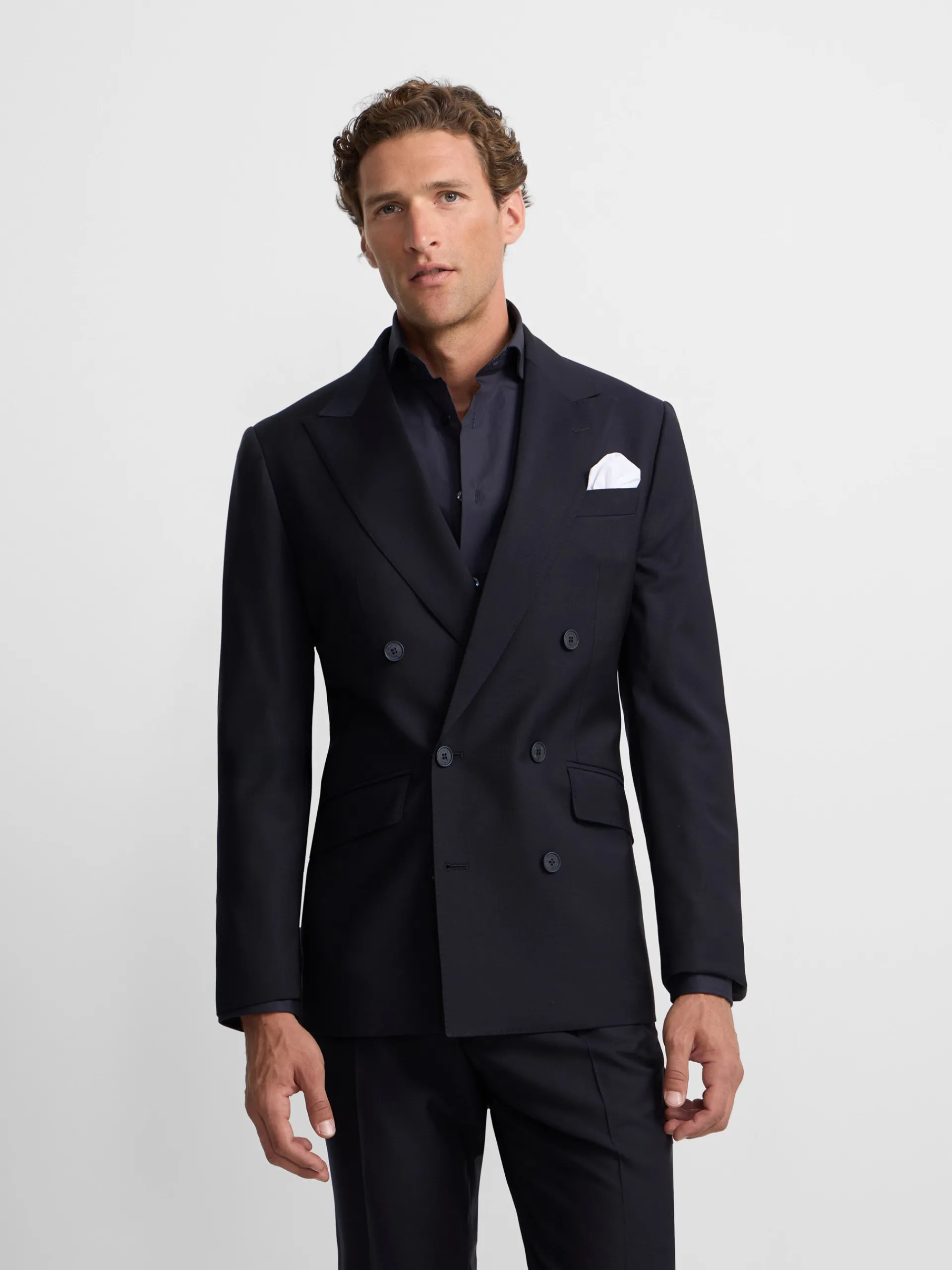 Silbon Formal Y Etiqueta·Trajes-Americana traje cruzado stretch navy Azul marino