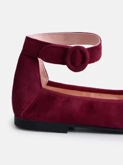 Silbon Calzado-Bailarinas girl detalle pulsera Granate