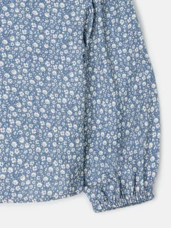 Silbon Camisas Y Blusas-Blusa girl estampado flores azul claro Azul&nbsp;claro