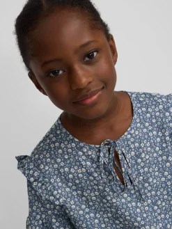 Silbon Camisas Y Blusas-Blusa girl estampado flores azul claro Azul claro