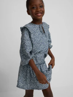 Silbon Camisas Y Blusas-Blusa girl estampado flores azul claro Azul claro