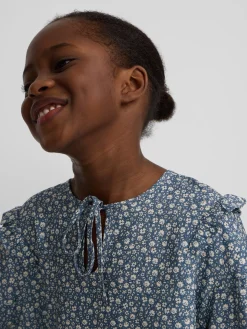 Silbon Camisas Y Blusas-Blusa girl estampado flores azul claro Azul claro