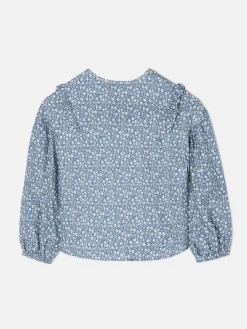 Silbon Camisas Y Blusas-Blusa girl estampado flores azul claro Azul claro