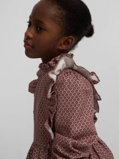 Silbon Camisas Y Blusas-Blusa girl jaretas estampado etnico Rosa