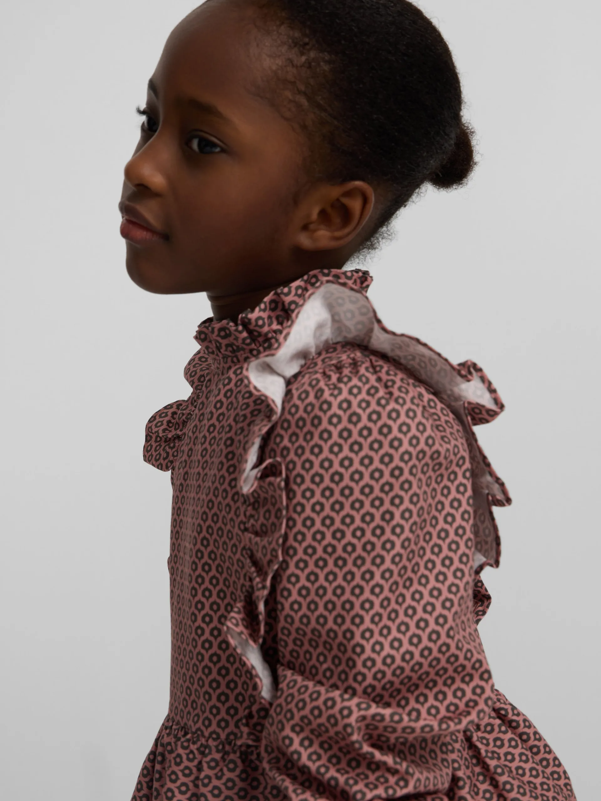 Silbon Camisas Y Blusas-Blusa girl jaretas estampado etnico Rosa