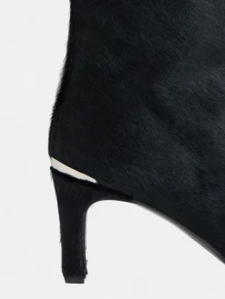 Silbon Calzado-Botin tacon pelo Negro