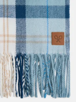 Silbon Bufandas, Gorros Y Guantes-Bufanda cuadros es Azul