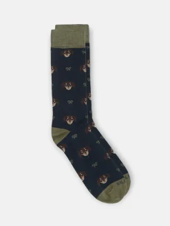 Silbon Complementos|Accesorios·Calcetines, Bóxer Y Pijamas-Calcetin dog raquetas azul marino Azul&nbsp;marino