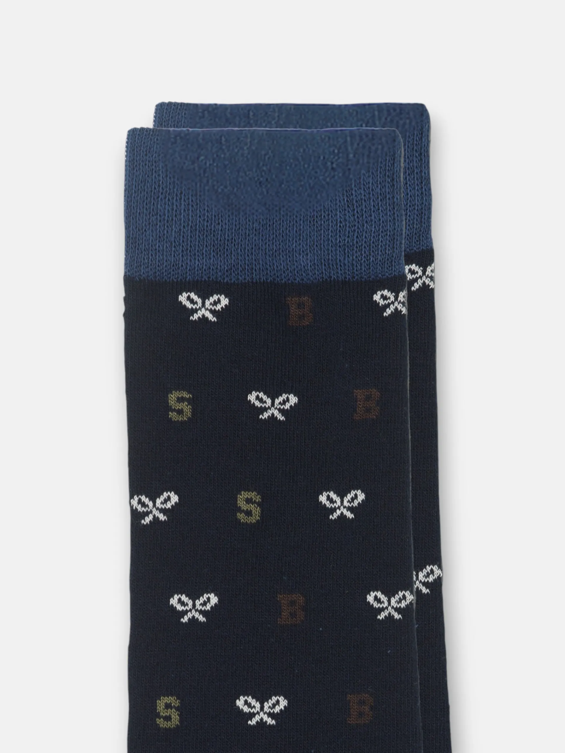 Silbon Accesorios·Calcetines, Bóxer Y Pijamas-Calcetin motivos letras azul marino Azul marino