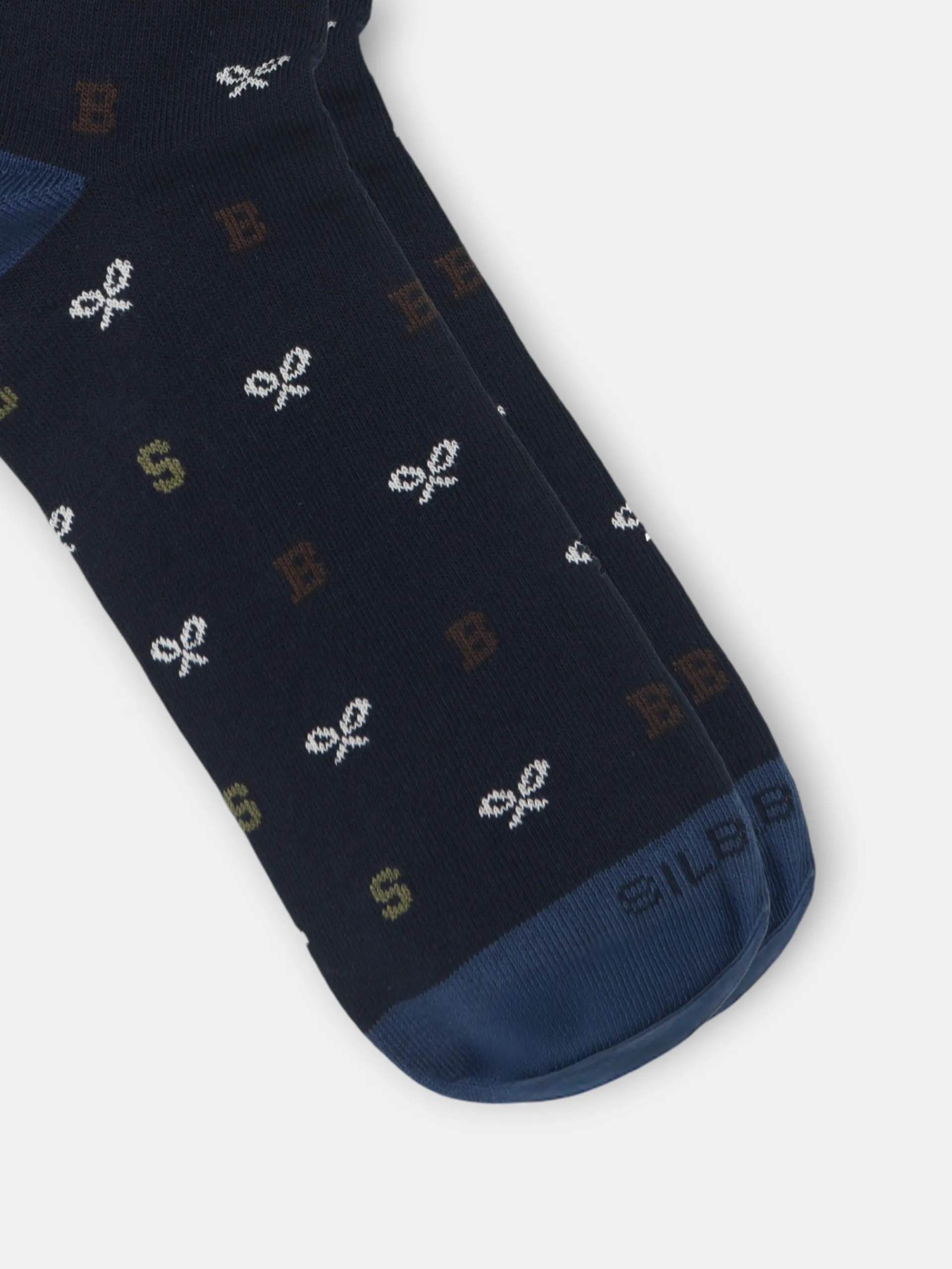 Silbon Accesorios·Calcetines, Bóxer Y Pijamas-Calcetin motivos letras azul marino Azul marino