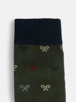 Silbon Accesorios·Calcetines, Bóxer Y Pijamas-Calcetin raquetas colores Verde
