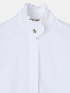Silbon Camisas Y Blusas-Camisa detalle puño blanca Blanco