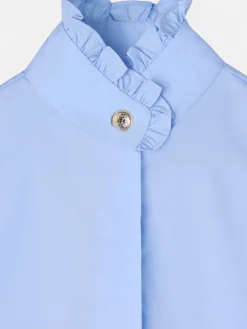 Silbon Camisas Y Blusas-Camisa detalle puño Celeste