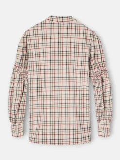 Silbon Camisas Y Blusas-Camisa fruncidos cuadros granate y azul Marron