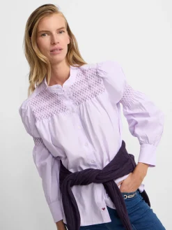Silbon Camisas Y Blusas-Camisa fruncidos Malva