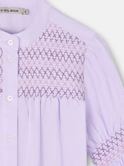 Silbon Camisas Y Blusas-Camisa fruncidos Malva