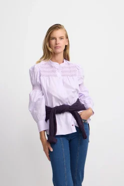 Silbon Camisas Y Blusas-Camisa fruncidos Malva
