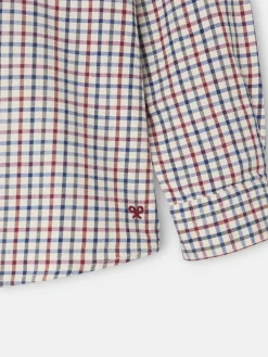 Silbon Camisas Y Blusas-Camisa girl volante cuadros azul y rojo Azul&nbsp;y&nbsp;rojo