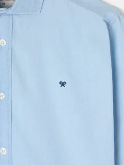 Silbon Smart Casual·Camisas Sport-Camisa sport denim medio Azul