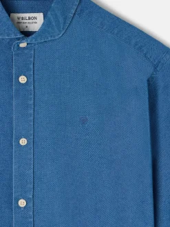 Silbon Smart Casual·Camisas Sport-Camisa sport estructura denim azul medio Azul&nbsp;medio