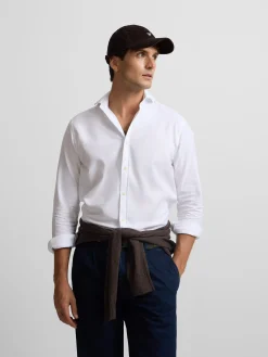 Silbon Smart Casual·Camisas Sport-Camisa sport estructura espiga Blanco