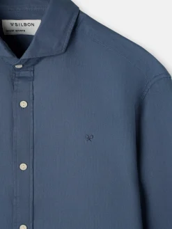Silbon Smart Casual·Camisas Sport-Camisa sport estructura espiga azul indigo Azul&nbsp;indigo