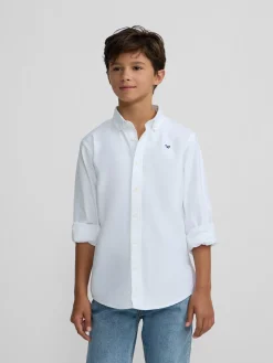 Silbon Camisas Y Poleras-Camisa sport kids clasica oxford blanca Blanco