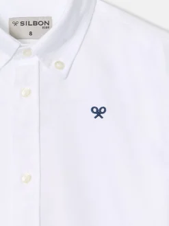 Silbon Camisas Y Poleras-Camisa sport kids clasica oxford blanca Blanco