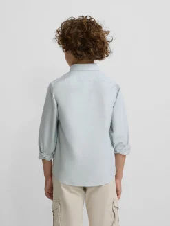 Silbon Camisas Y Poleras-Camisa sport kids oxford raqueta Verde