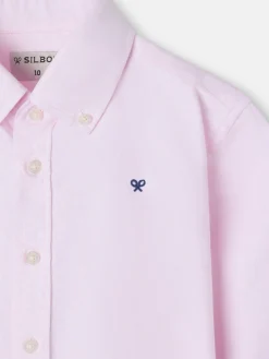 Silbon Camisas Y Poleras-Camisa sport kids oxford raqueta Rosa