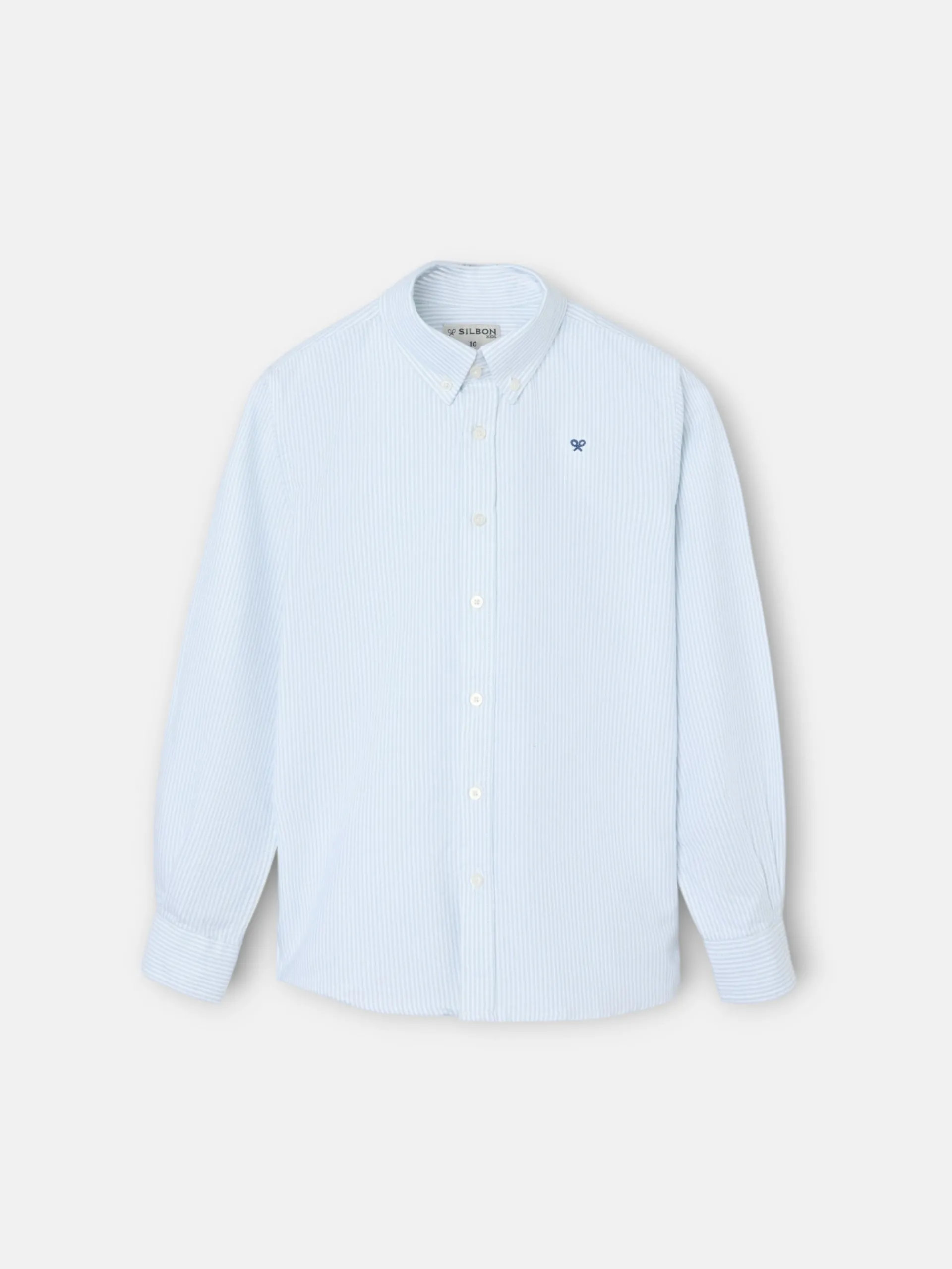 Silbon Camisas Y Poleras-Camisa sport kids oxford raqueta rayas Verde