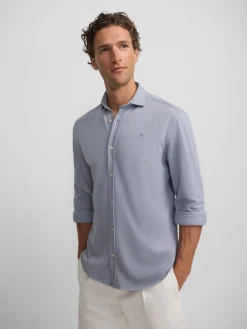 Silbon Smart Casual·Camisas Sport-Camisa sport micropique comfort Celeste