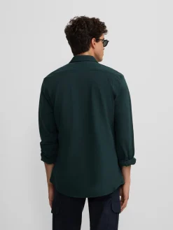 Silbon Smart Casual·Camisas Sport-Camisa sport micropique comfort Verde