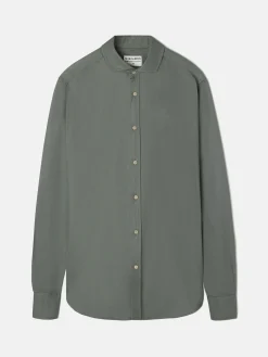 Silbon Smart Casual·Camisas Sport-Camisa sport miniestructura verde oscuro Verde oscuro