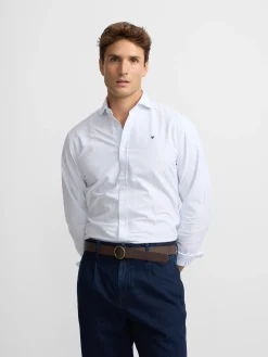 Silbon Smart Casual·Camisas Sport-Camisa sport oxford cutaway raya Celeste