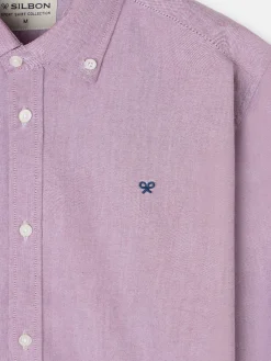 Silbon Smart Casual·Camisas Sport-Camisa sport oxford raqueta Burdeos