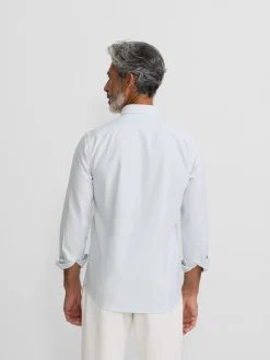 Silbon Smart Casual·Camisas Sport-Camisa sport oxford raqueta rayas Verde