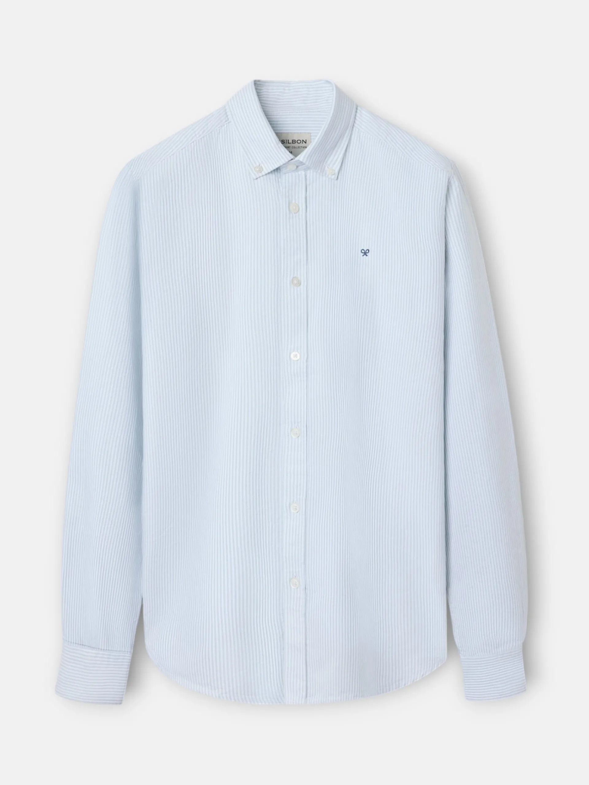 Silbon Smart Casual·Camisas Sport-Camisa sport oxford raqueta rayas Verde