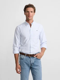 Silbon Smart Casual·Camisas Sport-Camisa sport oxford raya Celeste